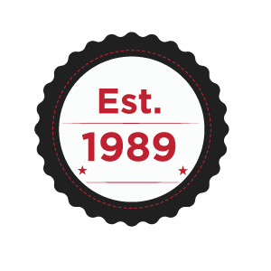 Est. 1989 badge